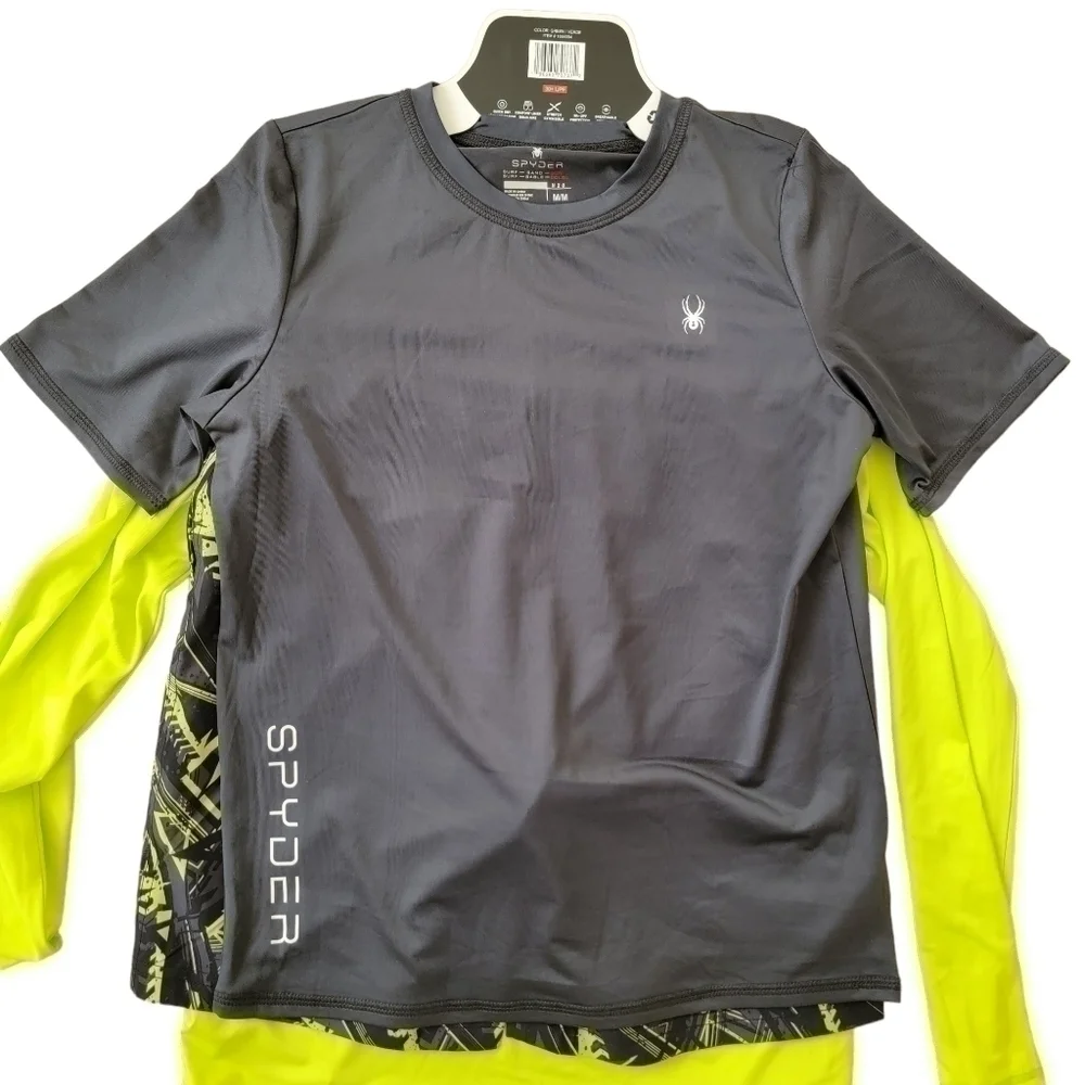 🛑 2 / $40 Sale! SPYDER 3 Piece Surf Sand Sun Swim Set Size (10/12)M NWT